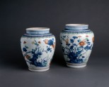 Baluster jar with floral decoration