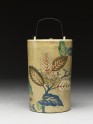 Sake bottle with leaves