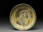 Dish with polychrome glazing