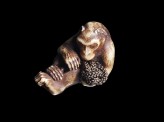 Netsuke in the form of a monkey grooming (EA1976.34)