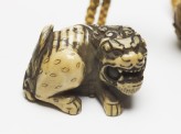 Netsuke in the form of a shishi, or lion dog