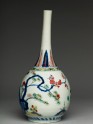 Bottle with prunus, pine, and bamboo