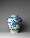 Baluster jar with floral decoration