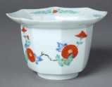 Tall bowl with chrysanthemum sprays