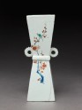 Wall vase with prunus sprays and birds