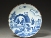 Foliated plate with 'Deshima Island' theme (EA1978.771)