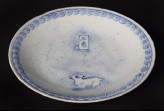 Blue-and-white dish with Jade Rabbit