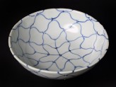 Blue-and-white bowl with net decoration