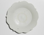 White ware dish with foliated rim