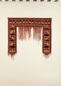 Tent door surround, or kapunuk, with rectangular saw-edged medallions