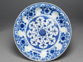 Dish with chrysanthemum sprays and lotus flower (EA1978.1484)