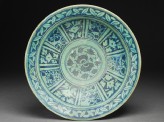 Dish with floral decoration in radial panels