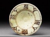 Plate with incised decoration