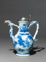 Blue-and-white ewer with European silver mounts
