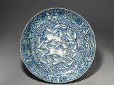 Dish with horses