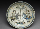 Bowl with a pair of riders