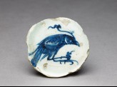 Base fragment of a bowl with bird