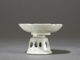 White ware dish and stand