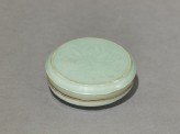 Circular greenware box with lotus flowers (EA1980.317)