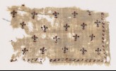 Textile fragment with fleurs-de-lys