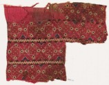 Textile fragment with quilted bands