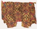 Patchwork fragment with quilting, possibly from a bag