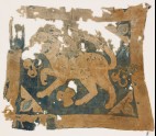 Textile fragment with lion, possibly from a standard