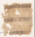 Textile fragment with bands of S-shapes and squares (EA1984.143)