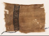 Textile fragment with lozenges, stars, and an S-shape