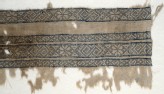 Textile fragment with bands of inverted hooks, flowers, and triangles (EA1984.154)