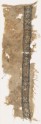 Textile fragment with an arrow, rosette, and spiral (EA1984.155)