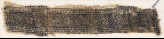 Textile fragment with linked diamond-shapes and interlaced knots (EA1984.200)