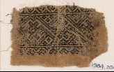 Textile fragment with interlacing crosses and diamond-shapes