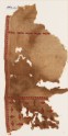 Textile fragment from a tunic with heart-shaped flowers (EA1984.220)