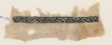 Textile fragment with vine and stylized leaf or tendril (EA1984.234)