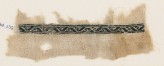 Textile fragment with vine and stylized leaf or tendril