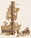 Textile fragment with linked diamond-shapes (EA1984.256)