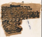 Textile fragment with bands of interlaced braid