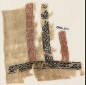 Textile fragment with bands of vines and leaves, probably from a garment