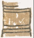 Textile fragment with bands of S-shapes