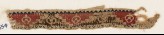 Textile fragment with triangles, roundels, and pseudo-inscription (EA1984.334)