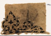 Textile fragment with trefoil, probably from a garment