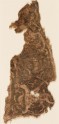 Textile fragment with interlacing vines and an animal, probably a griffin