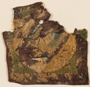 Textile fragment with blazon and cup