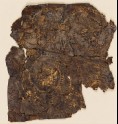 Textile fragment with trefoil scroll