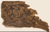 Leather fragment with interlace, possibly from a book cover