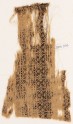 Textile fragment with interlocking diamonds and swastikas (EA1984.366)
