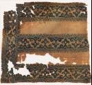 Textile fragment with tendrils, trefoils, and foliate borders