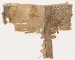 Textile fragment with flowers, crosses, and interlacing diamond-shapes
