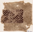 Textile fragment with scalloped pattern